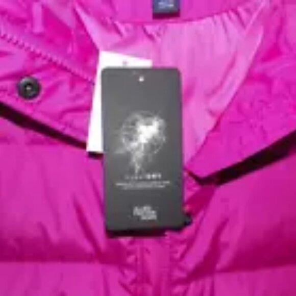 Women's MP Petite Lands' End 600 Pink Down Coat Puffer HyperDRY Verbena - Picture 5 of 9